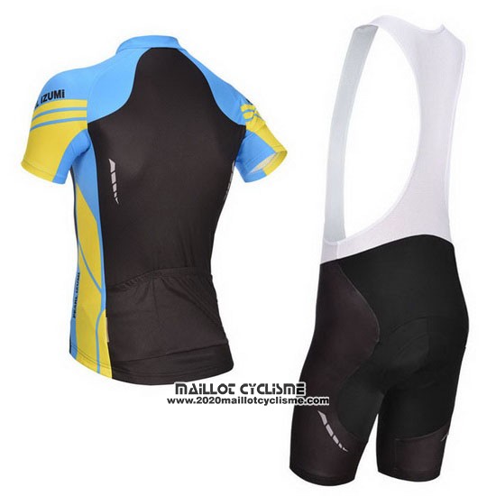 2014 Maillot Ciclismo Pearl Izumi Noir et Bleu Manches Courtes et Cuissard